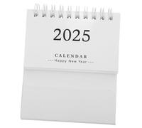 iplusmile Calendrier de Bureau Mini Calendrier Familial Support Stable Design Simple et Moderne pour Organisation et Notes à ou Bureau Blanc
