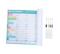 iplusmile Calendrier Mural Grand Format Planificateur Annuel Effaçable pour Bureau et Maison Organiseur Demploi avec Espace Mémo et Facile à Suspendre Décoration Murale Pratique