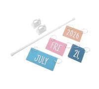 iplusmile Calendrier Mural pour Salle de Classe et Maison avec Support Kit Complet avec Cartes de Dates Décoration Bohème Pratique et Éducative