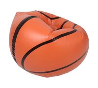 iplusmile Canapé Gonflable Créatif Offrant Un Support Forme de Basketball Marron et PVC Facile à Nettoyer ou Chambre de Jeu Jardin, pour Garçon et Filles Amateurs de Sport