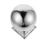 iplusmile Capuchon de Poteau en Acier Inoxydable 304 Boule Décorative pour Rambarde d'Escalier Intérieur Finition Carrée Embout de Rampe Robuste pour Rénovation de Balustres 1 Pièce