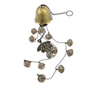 iplusmile Carillon Éolien Rétro Métal pour Porte Ambiance Halloween Cloche Suspendue Résistante Aux Intempéries Décoration Extérieure et Intérieure Facile à Installer