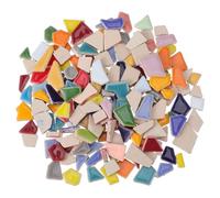 iplusmile Carreaux de Mosaïque Céramique Colorés pour DIY Loisirs Créatifs Tesselles Irrégulières Durables pour Décoration Salle de Bain et Jardin Assortiment pour Projets Personnalisés