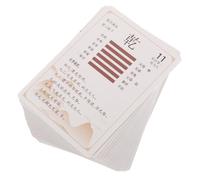 iplusmile Cartes de Divination Yi Jing 64 Hexagrammes, Jeu Complet en Papier, Motif Pièces Chinoises, Outil de Contemplation Spirituelle, Kit pour Initiation et Guidance Personnelle