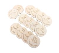 iplusmile Cartes D'étapes En Bois Pour -nés Souvenirs De Grossesse 12 Cartes Mensuelles Naturelles Marqueurs De Croissance Doux Peau Accessoires Photo Bébé