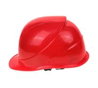 iplusmile Casque de Chantier Épais en Plastique Rouge Casque de Sécurité Anti-Écrasement Ventilé pour Travail sur Chantier Protection Tête Robuste pour Environnement Industriel