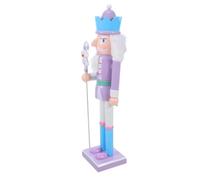 iplusmile Casse-Noisette de Noël Soldat Traditionnel en Bois 38cm Décor
