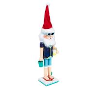 iplusmile Casse-Noisette en Bois Peint à la Main Figurine Soldat Bleu Décoratif de Noël Ornement Festif pour Décoration de Table Décoration de Casse-Noisettes Traditionnelle Présent de