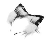 iplusmile Cat Ears Headband Plush Soft Animal Headdress For Women Comfortable Cosplay Accessory For Halloween Party And Daily Face Washing