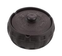 iplusmile Cendrier Céramique Vintage Couvercle Cendrier Chinois Élégant pour Bureau Maison Décor Intérieur Extérieur Au Vent pour Fumeurs