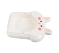 iplusmile Cendrier en Céramique Amusant Accessoire pour Fumeur Cendrier Moderne Et Élégant Décoration en Céramique Cendrier en Forme De Lapin Accessoires Mignons pour Fumeurs Cendrier