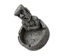 iplusmile Cendrier Moai Créatif en Résine 1pc, Statue de L'île de Pâques, Facile à Utiliser, Anti-Chute, Décoration Rétro pour Bureau et Cabinet