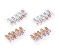 iplusmile Chablons en Aluminium pour Extension D'ongles 20pcs, Conseils pour Ongles, Fixés par Deux Tripodes Métalliques, Résistants, pour Salons de Manucure et DIY