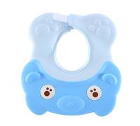 iplusmile Chapeau de Bain Réglable Bleu pour Garçon Fille Protection Yeux Oreilles Lors Shampooing Bonnet Doux et Confortable pour Nourrissons et Garçon Fille