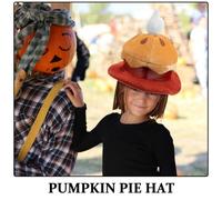 iplusmile Chapeau de Déguisement Gourmand Rond en Peluche Orange Accessoire Photo Réutilisable pour Fête Halloween Noël et Thanksgiving Couvre-Chef Adulte pour Jeux de Rôle et Soirées à