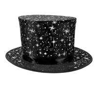 iplusmile Chapeau de Magicien Pliable pour Spectacles de Conjuration Accessoire Léger et Confortable pour Halloween et Fêtes Déguisées