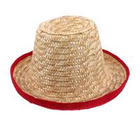 iplusmile Chapeau de Paille Unique pour Jonglerie et Acrobaties Taille Unique Couleur Naturelle Accessoire D’Été pour Spectacles de Danse de Rue Protection Le Soleil Bord Large pour