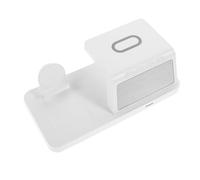 iplusmile Chargeur sans Fil Multi-appareils avec Horloge et Veilleuse Station de Charge Rapide pour Voyage et Chevet Support Portable