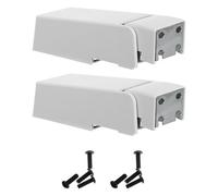 iplusmile Charnières de Remplacement à Ressort Métal 2 Pièces pour Porte de Congélateur Coffre Cache Blanc Kit Réparation pour Réfrigérateur Cuisine