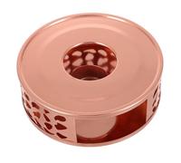 iplusmile Chauffe-thé Chauffe-Plat Socle Chauffant Chauffe-Pot Base Chauffante pour Théière Réchauffeur De Thé Or Rose Acier Inoxydable