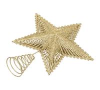 iplusmile Cimier d'arbre De Noël Décoration d'arbre Sacré en Forme D'étoile Dorée Scintillante pour Décorations d'arbre De Noël/Fête De Décorations Intérieures pour La Maison Bar