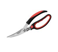 iplusmile Ciseaux Robuste Rouge Multifonction en Acier Inoxydable Cuisine Coupe-poulet Poignée Antidérapante, Usage Sécurisé pour Découpe Viande et Légumes