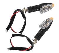 iplusmile Clignotants de Direction LED Dynamiques 2 Pièces, Design Élégant, Matériau Abs Robuste, Facile à Installer, Indicateurs de Direction Noirs pour Motocyclette