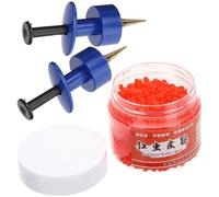 iplusmile Clips De vers Et Asticots Bleus en ABS avec Boîte, Ensemble 1 Set, Outils De Pêche pour Pêche en Plein Air avec Protection des Mains