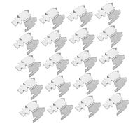 iplusmile Clips D'étagère D'armoire Métalliques Doubles Croisillons, Supports Robustes pour Placard Et Bibliothèque, Lot de 20 Pièces, Usage Polyvalent pour Mobilier De Rangement