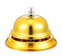iplusmile Cloche D'appel Classique et Pratique et Facile à Transporter en Fer Légère Dorée Sonnerie de Réception Plusieurs styles pour Cuisines et Bars Plusieurs styles