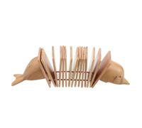 iplusmile Clochettes Bois Dauphin pour Garçon Fille Instrument de Percussion Sécurisé et Kuaiban Chinois Bois pour Éducation Musicale Préscolaire et Activités Parent-garçon Fille