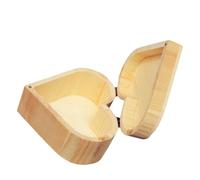 iplusmile Coffret à Bijoux en Bois Beige de Cœur, Support Diy, Non Peint, pour Ranger Vos Bijoux la Chambre Loisirs Créatifs