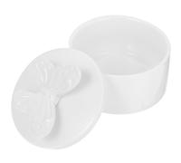 iplusmile Coffret à Bijoux en Céramique Décoratif Motif Ange Boîte de Rangement pour Bagues Boucles d'Oreilles et Colliers Petit Organisateur Pratique pour Bureau et Présent Mariage