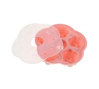 iplusmile Coffret Compléments Alimentaires Enfant Gâteau Presse à Moules à Biscuits Mangeoire Doublures Bonbons Gélifiés Jouets Cube Argenterie Réutilisable Assiettes Mini Gel De Silice Rose