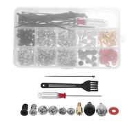 iplusmile Coffret de 362 Vis D'ordinateur Tournevis, Brosses et Attaches Plastiques, Kit Portable en Plastique Nickelé pour Montage et Entretien PC