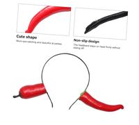 iplusmile Coiffe De Fête Amusante Serrage-tête Adulte Taille Unique Rose Motif Piment En Mousse Pour Soirée Déguisée Et Événement Festif