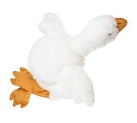 iplusmile Coiffe Peluche D’oie Blanche Ailes Ouvertes, Couvre-chef Doux et Moelleux pour Fêtes et Séances Photo, Accessoire Original et Confortable, Taille Unique, 1 Pièce