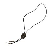 iplusmile Collier Bolo Western Vintage à Pendentif Chapeau de Cowboy en Cuir Noir et Bronze Ancien, Accessoire Unisexe pour Chemise, Style Cowgirl pour Tenue Décontractée et Événements à Thème
