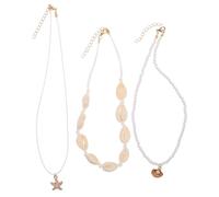 iplusmile Collier Cou Naturel Style Hawaïen Orné De Perles Bijou Bohème Pour Femme Été Plage Pendentif Unique