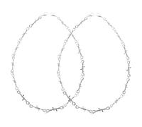 iplusmile Collier D'épines Chaînes De De Cou Chaînes De Femmes Chaîne De Rappeur Collier Ras Du Cou Chaîne Commémorative Chaîne Épaisse Punk De Cou Alliage De Zinc