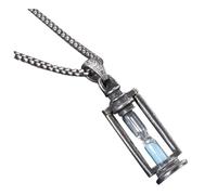 iplusmile Collier Homme avec Pendentif Sablier Vintage Chaîne Fine Accessoire Mode et Unique