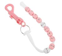 iplusmile Compteur de Score de Golf Portable en Plastique Léger Chaîne de Perles Rose, Accessoire Élégant pour Sessions D'entraînement Quotidiennes de Golf