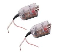 iplusmile Convertisseur Audio pour Voiture 2 Pièces Adaptateur de Niveau Haute à Basse Impédance Transparent Compact et Portable Adapté aux Haut-Parleurs de Véhicule pour Sortie Basse