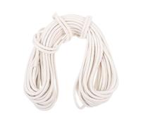 iplusmile Corde en Coton 6 Mm X 20 M pour Drisse de Mât de Drapeau Corde Suspendre Résistante aux Intempéries Usage Extérieur pour Jardin Camping et Décoration