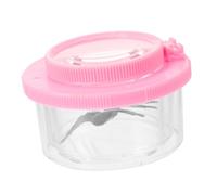 iplusmile Coupe d'observation des Insectes bac à Insectes loupe à Insectes pour Les Enfants observateur d'insectes conteneur d'insectes pour Les Enfants Visionneuse d'insectes Plastique Rose