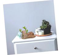 iplusmile Coupelle Pot Fleurs Céramique Épaisse Forme Lotus Plateau Récupérateur pour Pots Base Antidérapante pour Plantes Dintérieur et Protège Sols et Surfaces