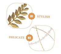 iplusmile Couronne Baroque Femme Coiffe et Confortable pour Fête et Spectacle Accessoire de Tête Élégant Bandeau Adulte pour Carnaval et Costume
