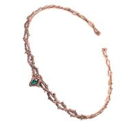 iplusmile Couronne Médiévale Vintage Pour Femme Avec Pierres Vertes Design Épines Unique Pour Mariages Et Cosplay