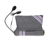 iplusmile Coussin Chauffant USB Nuque avec Remplissage 100% D’Armoise Oreiller Cervical Gonflable et Détachable Support Thermique Portable pour Soulagement des Douleurs et Relaxation en