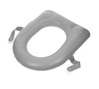 iplusmile Coussin Siège Toilette Gonflable avec Ventouses PVC Rehausseur Confortable Antidérapant Gonflage Rapide pour Personnes Âgées Camping et Usage Domestique